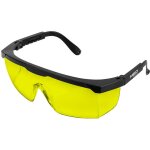 Lunettes de sécurité, verres jaunes, branches réglables Lunettes de sécurité, verres jaunes, branches réglables