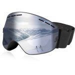 Lunettes de ski, lunettes de ski avec double lentille sphrique, protection uv400, anti - bue et anti ...