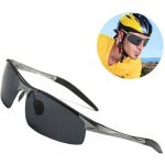 Lunettes de soleil polaris�es pour hommes lunettes de soleil en m�tal pour la conduite, la p�che et le ...