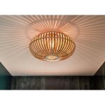 Lussiol plafonnier sdb manille, nature, 1xe27 bambou d. 38 cm, lussiol