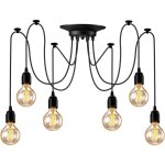 Rapanda - lustre araignee suspension 6 têtes lampe suspendue industrielle lustre retro suspension luminaire ... Rapanda - lustre araignee suspension 6 têtes lampe suspendue industrielle lustre retro suspension luminaire ...