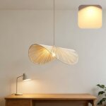 Lustre artistique en osier, plafonnier r�tro, �clairage d�coratif led, convient aux salons et aux chambres, ...