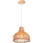 Lustre en bambou lampe de plafond rtro lampe  suspension d'intrieur moderne pour chambre, salon, cuisine ...