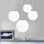 Goeco - lustre  boule  bulles, lustre  boule de verre sphrique simple  tte unique, lustre d'alle ...