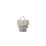 Lustre doux en macram - naturel - vendu par 1