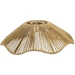 Lustre r�tro en forme de chapeau de paille - suspension en papier style wabi - sabi pour salon, chambre, ...