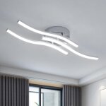 Lustre salon, plafonnier led salon, lustre chambre, plafonnier de couloir, 18w 1620lm, luminaires int�rieur ...