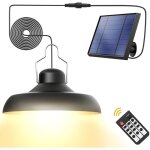 Lustre solaire d'ext�rieur ip65 avec t�l�commande ? 800 lumens ? �clairage ajustable 6 - 15h ? gotrays ...
