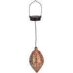 Lustre solaire rtro en fer forg creux, clairage dcoratif tanche pour cour extrieure, jardin, pelouse, ...