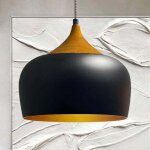 Bamyum - lustre suspendu noir en fer avec câble pour café, bureau, boutique, magasin Bamyum - lustre suspendu noir en fer avec câble pour café, bureau, boutique, magasin