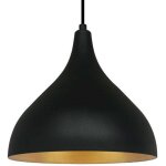 Bamyum - lustre suspendu simple noir long pour salon, cuisine, café, restaurant, chambre d'enfant Bamyum - lustre suspendu simple noir long pour salon, cuisine, café, restaurant, chambre d'enfant