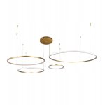 Lustre � suspension annulaire 40 + 60 + 80 + 100 cm or + t�l�commande nouveaux anneaux