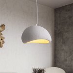 Lustre suspension industrielle moderne plafonnier design simulation ciment texture luminaire cr�atif ...