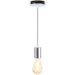 Lustre suspension industrielle r�tro abat - jour m�tal plafonnier edison e27 luminaire de plafond pour ...