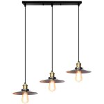 Lustre suspension industrielle rtro e27 lampe plafonnier cratif 3 luminaires suspension luminaire rglable ...