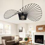 Lustre suspension , lampe suspendue cr�ative en forme de chapeau, r�tro led salon lustre for int�rieur ...