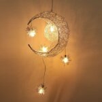 Lustre suspension en métal style lune 25cm led créatif moderne lampe de plafond lumière blanche chaude ... Lustre suspension en métal style lune 25cm led créatif moderne lampe de plafond lumière blanche chaude ...