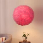Wottes - lustre suspension moderne suspension luminaire abat - jour en plumes plafonnier lustre rose ... Wottes - lustre suspension moderne suspension luminaire abat - jour en plumes plafonnier lustre rose ...