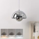 Lustre, suspension moderne, plafonnier suspendu avec ampoule, lampe suspendue en m�tal, 3 temp�ratures ...