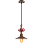 Lustre suspension vintage industriel luminaire plafonnier abat - jour mtal lampe  suspension e27 22cm ...