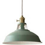 Lustre vert  tte unique au design nordique e27, lustre de restaurant moderne et simple, abat - jour ...