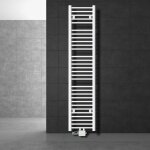 Ecd germany radiateur de salle de bain sahara, 300x1800 mm, blanc, droite avec connexion centrale au ...