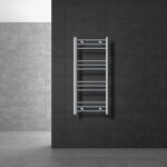 Ecd germany s�che - serviettes design sahara - 400 x 800 mm - chrome - connexion lat�ral - forme droit ...