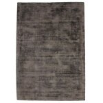 Thedecofactory - luxury - tapis salon en viscose effet soyeux taupe 120x170