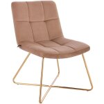 Lynn fauteuil lounge fauteuil cocktail fauteuil club fauteuil rembourr� sans accoudoirs pieds dor�s garniture ...