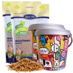 Lyra pet - 2 vers de farine � de 10 litres dans un seau design