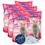 6 x 5 litres de litire pour chat lyra pet lyra power silica silicate
