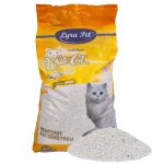 Liti�re pour chat en bentonite lyra pet white cat� de 15 litres avec parfum de poudre pour b�b�