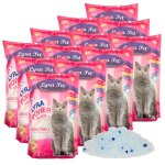 Lyra pet - litire pour chat  lyra power silica silica, 12 x 5 litres