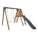 M&s - balan�oire objectif nature 2 agr�s et toboggan prune