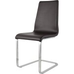 Tommychairs - chaise cantilever berlin avec pieds en acier chrom  haute rsistance et assise en bois ...