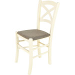 Tommychairs - chaise cross pour cuisine, bar et salle � manger, robuste structure en bois de h�tre peindr� ...