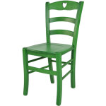 Tommychairs - chaise cuore pour cuisine, bar et salle  manger, robuste structure en bois de htre peindr ...