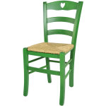 Tommychairs - chaise cuore pour cuisine, bar et salle  manger, robuste structure en bois de htre peindr ...