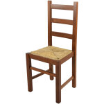 Tommychairs - chaise rustica pour cuisine, bar et salle  manger, robuste structure en bois de htre ...