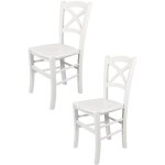 Tommychairs - set 2 chaises cross pour cuisine, bar et salle à manger, robuste structure en bois de hêtre ... Tommychairs - set 2 chaises cross pour cuisine, bar et salle à manger, robuste structure en bois de hêtre ...