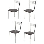 T m c s - tommychairs - set 4 chaises elegance pour cuisine, bar et salle  manger, robuste structure ...
