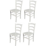 Tommychairs - set 4 chaises venezia pour cuisine, bar et salle à manger, robuste structure en bois de ... Tommychairs - set 4 chaises venezia pour cuisine, bar et salle à manger, robuste structure en bois de ...