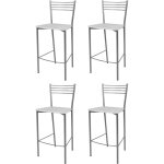 T m c s - tommychairs - set 4 tabourets elena pour cuisine, bar et salle � manger, robuste structure ...