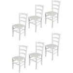 Tommychairs - set 6 chaises venezia pour cuisine, bar et salle à manger, robuste structure en bois de ... Tommychairs - set 6 chaises venezia pour cuisine, bar et salle à manger, robuste structure en bois de ...