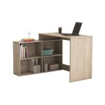 M&s - nagano bureau dangle contemporain decor chene shannon - l 112 cm