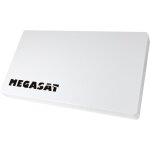 M - e - antenne satellite plate d4 - lnb quad int�gr� 60db + kit de fixation ? camping car camion mur ...