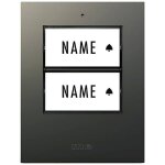 M - e modern - electronics - 41305 sonnette sans fil emetteur �clair�e, avec porte - nom