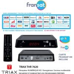 M - e - r�cepteur satellite num�rique hd / enregistreur / lecteur multim�dia fransat triax thr 7620 - ...