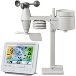 M - e - station mto couleur wifi avec capteur extrieur 5 - en - 1 blanc bresser - pression atmosphrique, ...