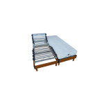 M&s - ensemble matelas + sommier tte et pieds relevable entourage bois
